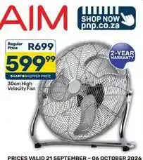Pick n Pay Aim - 30cm high velocity fan offer