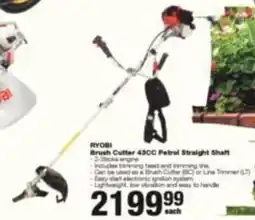 Build It Ryobi Brush Cutter 43cc Petrol Straight Shaft offer