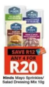 Checkers Hinds Mayo Sprinkles/Salad Dressing Mix offer