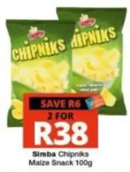 Checkers Simba Chipniks Maize Snack offer