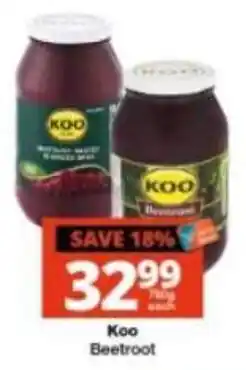 Checkers Koo Beetroot offer