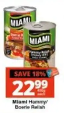 Checkers Miami Hammy/Boerie Relish offer