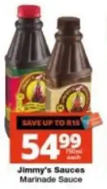 Checkers Jimmy's Sauces Marinade Sauce offer