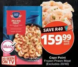 Checkers Cape Point Frozen Prawn Meat offer