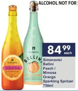 President Hyper Simonsvlei Bellini Peach / Mimosa Orange Sparkling Spritzer offer