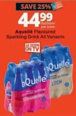 Checkers aQuelle Flavoured Sparkling Drink offer