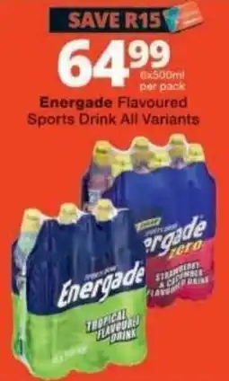 Checkers Energade Flavoured Sports Drink offer