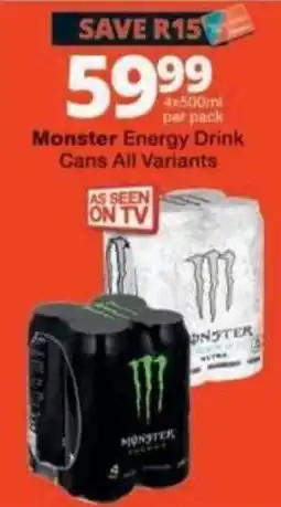 Checkers Monster Energy Drink offer