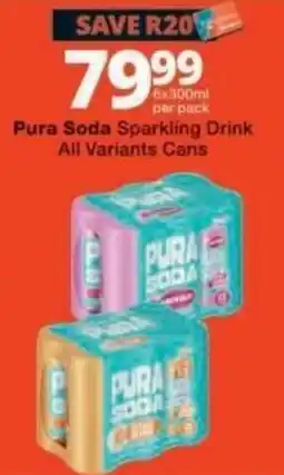 Checkers Pura Soda Sparkling Drink offer