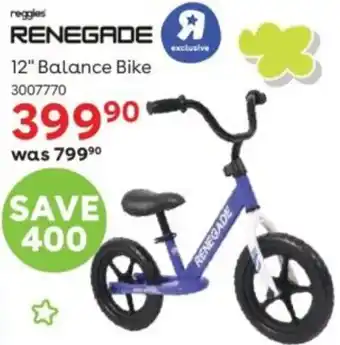 Reggies RENEGADE 12" Balance Bike