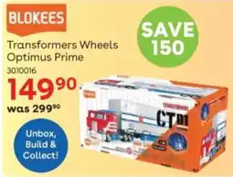ToysRUs BLOKEES Transformers Wheels Optimus Prime offer