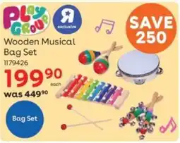 ToysRUs Playgroup Wooden Musical Bag Set offer
