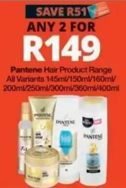 Checkers Pantene Hair Product Range offer