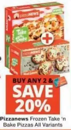 Checkers Pizzanews Frozen Take 'n Bake Pizzas offer