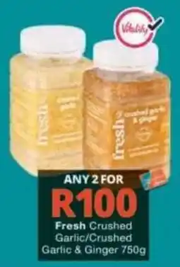 Checkers fresh Crushed Garlic/Crushed Garlic & Ginger offer