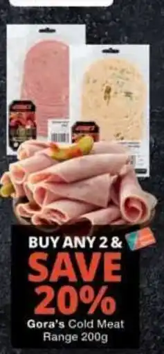 Checkers Gora's Cold Meat Range offer