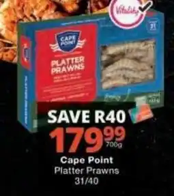 Checkers Cape Point Platter Prawns offer