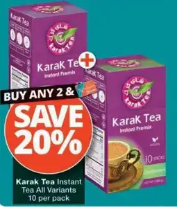 Checkers Karak Tea Instant offer