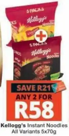 Checkers Kellogg's Instant Noodles offer