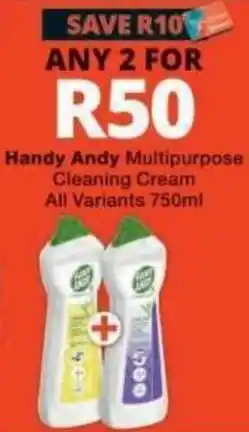 Checkers Handy Andy Multipurpose Cleaning Cream offer