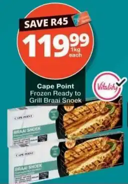 Checkers Cape Point Frozen Ready to Grill Braai Snoek offer