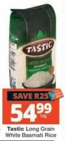 Checkers Tastic Long Grain White Basmati Rice offer