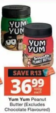 Checkers Yum Yum Peanut Butter offer