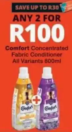 Checkers Comfort Concentrated Fabric Conditioner offer
