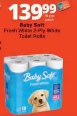Checkers Baby Soft Fresh White Toilet Rolls offer