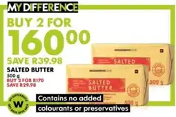 Woolworths SALTED BUTTER offer