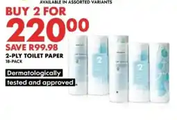 Woolworths 2-PLY TOILET PAPER offer