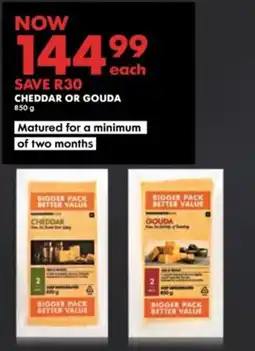 Woolworths Cheddar or Gouda offer