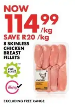 Woolworths 8 Skinless Chicken Breast Fillets offer