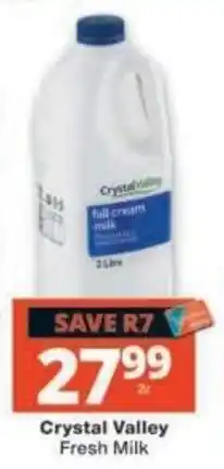 Checkers Crystal Valley Fresh Milk offer