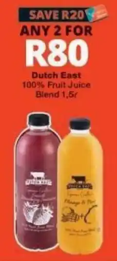 Checkers Dutch East 100% Fruit Juice Blend offer