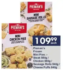 President Hyper Pieman's Frozen Mini Pies offer
