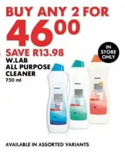 Woolworths W.LAB ALL PURPOSE CLEANER offer