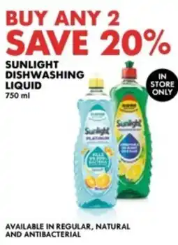 Woolworths Sunlight Dishwashing Liquid offer