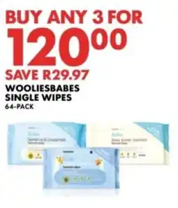 Woolworths Wooliesbabes Single Wipes offer