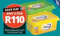 Checkers Flora Regular/Light Fat Spread offer