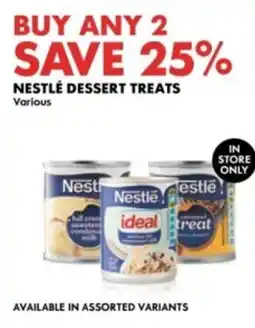 Woolworths Nestlé Dessert Treats Assorted offer