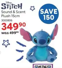 ToysRUs Disney Stitch Sound & Scent Plush offer
