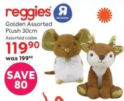 ToysRUs reggies Golden Assorted Plush Assorted offer