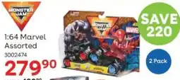 ToysRUs Monster Jam 1:64 Marvel Assorted offer