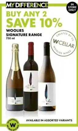 Woolworths Woolies Signature Range Assorted offer