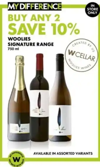 Woolies Signature Range Assorted