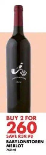 Woolworths Babylonstoren Merlot offer