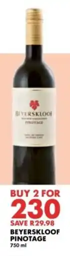 Woolworths Beyerskloof Pinotage offer