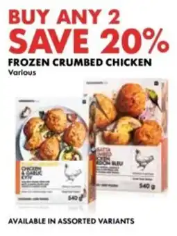 Woolworths Frozen Crumbed Chicken offer
