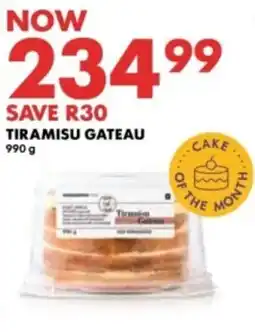 Woolworths Tiramisu Gateau offer